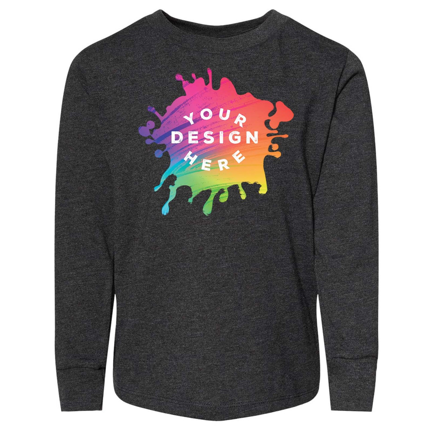 Bella + Canvas Toddler Unisex 100% Cotton Long Sleeve T-Shirt