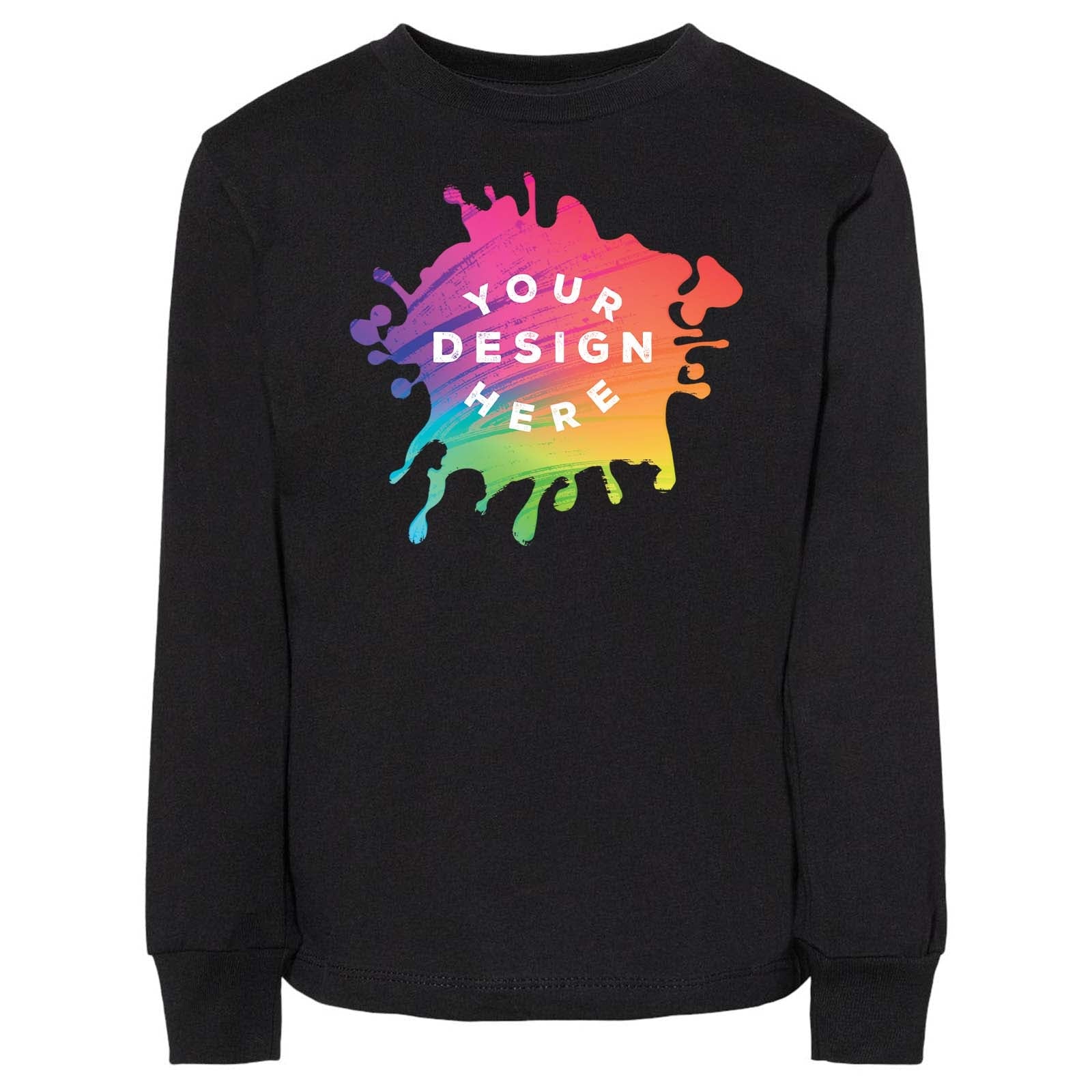 Bella + Canvas Toddler Unisex 100% Cotton Long Sleeve T-Shirt