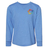 Bella + Canvas Toddler Unisex 100% Cotton Long Sleeve T-Shirt Embroidery