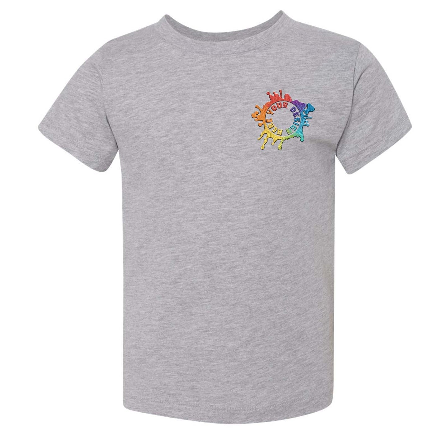 Bella + Canvas Toddler Unisex 100% Cotton T-Shirt Embroidery