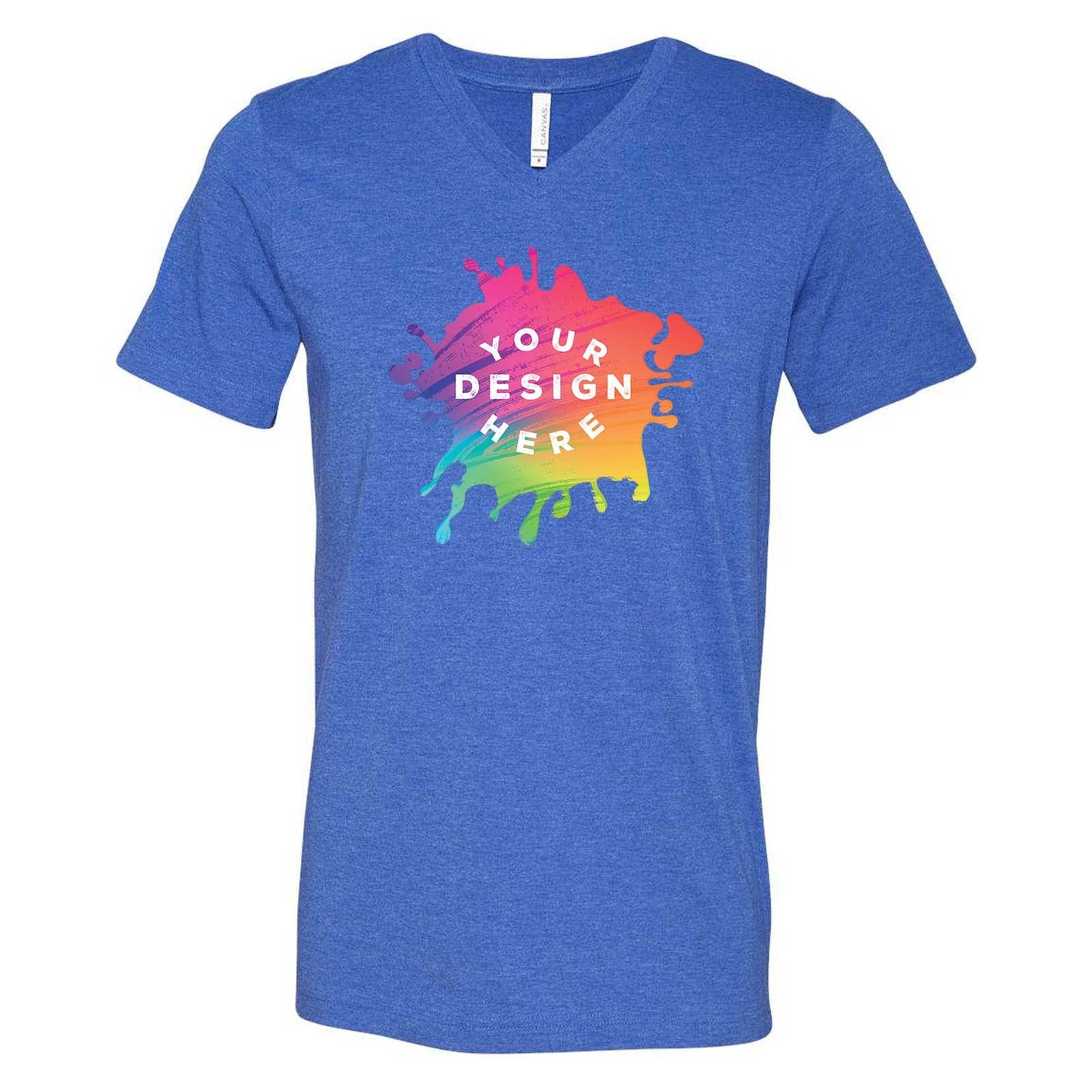 Bella + Canvas Unisex Cotton/Polyester Blend V-Neck T-Shirt - Mato & Hash