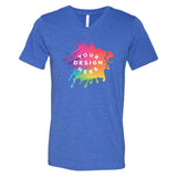 Bella + Canvas Unisex Cotton/Polyester Blend V-Neck T-Shirt - Mato & Hash
