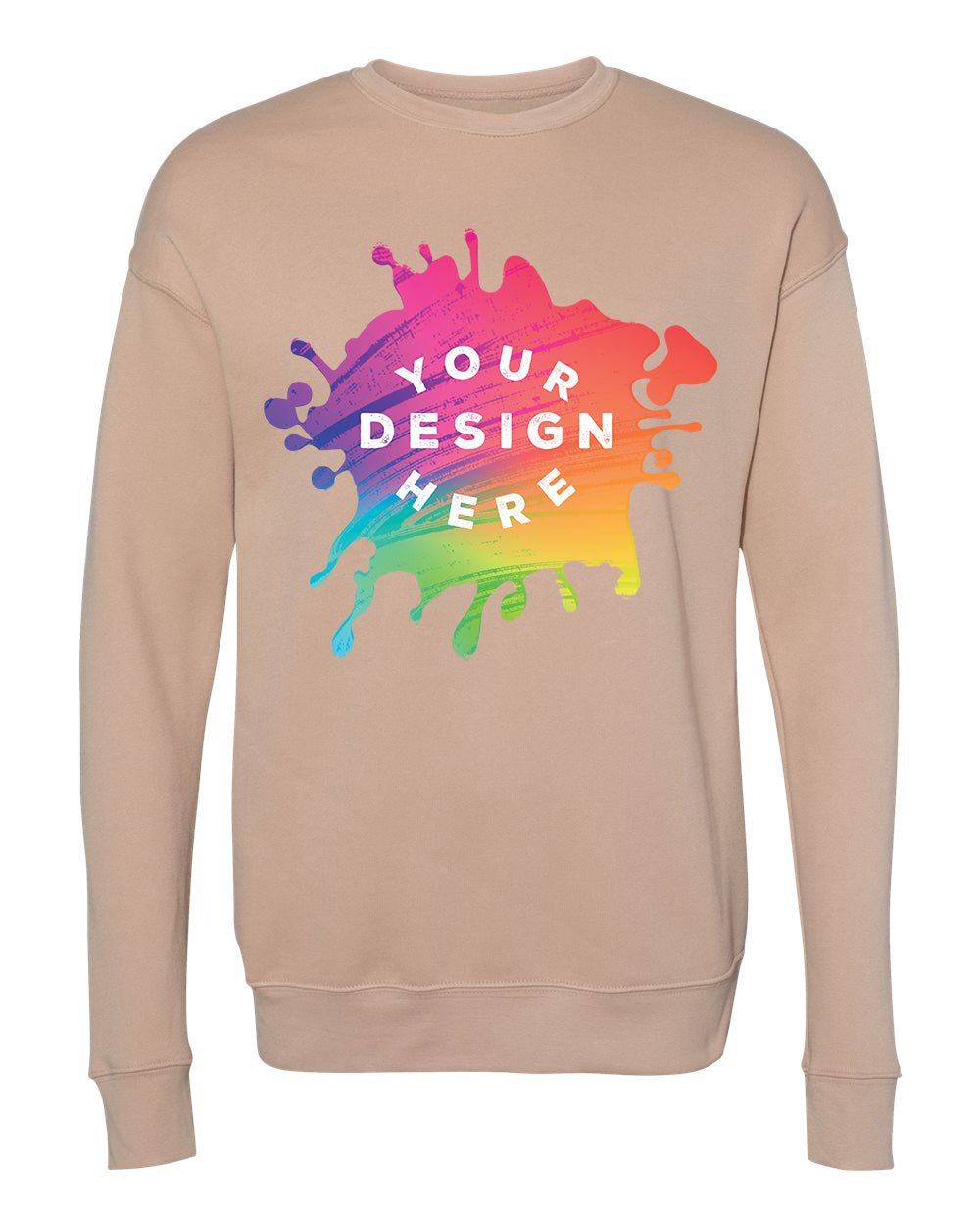 Bella + Canvas Unisex Cotton/Polyester Fleece Drop Shoulder Crew Neck Sweatshirt - Mato & Hash