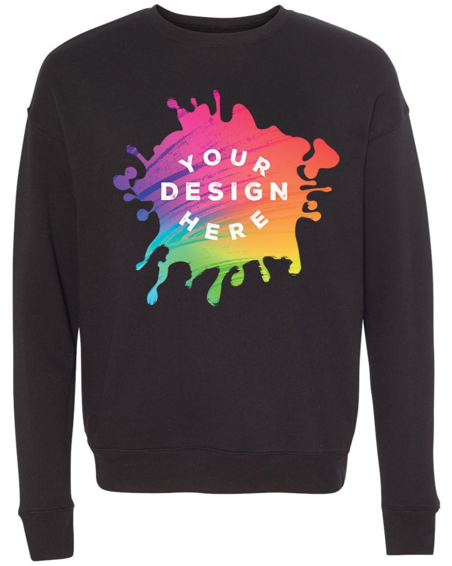 Bella + Canvas Unisex Cotton/Polyester Fleece Drop Shoulder Crew Neck Sweatshirt - Mato & Hash