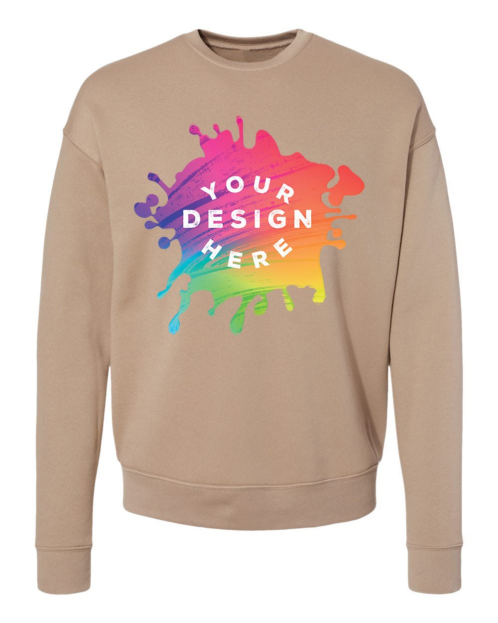 Bella + Canvas Unisex Cotton/Polyester Fleece Drop Shoulder Crew Neck Sweatshirt - Mato & Hash