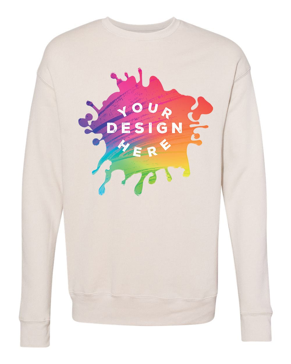 Bella + Canvas Unisex Cotton/Polyester Fleece Drop Shoulder Crew Neck Sweatshirt - Mato & Hash