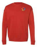 Bella + Canvas Unisex Cotton/Polyester Fleece Drop Shoulder Crew Neck Sweatshirt Embroidery - Mato & Hash
