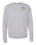 Bella + Canvas Unisex Cotton/Polyester Fleece Drop Shoulder Crew Neck Sweatshirt Embroidery - Mato & Hash