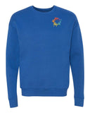 Bella + Canvas Unisex Cotton/Polyester Fleece Drop Shoulder Crew Neck Sweatshirt Embroidery - Mato & Hash
