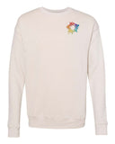 Bella + Canvas Unisex Cotton/Polyester Fleece Drop Shoulder Crew Neck Sweatshirt Embroidery - Mato & Hash