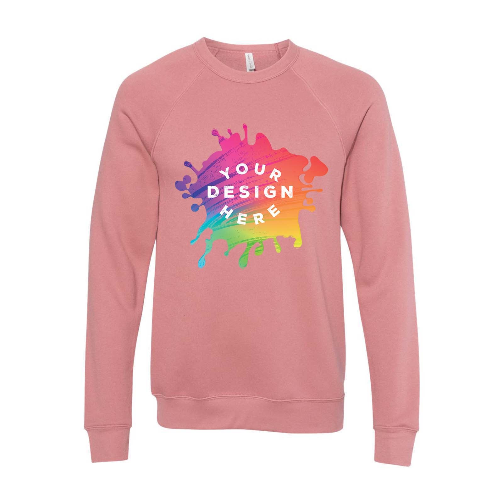 Bella + Canvas Unisex Cotton/Polyester Fleece Raglan Crewneck Sweatshirt - Mato & Hash