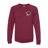 Bella + Canvas Unisex Cotton/Polyester Fleece Raglan Crewneck Sweatshirt Embroidery - Mato & Hash