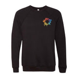 Bella + Canvas Unisex Cotton/Polyester Fleece Raglan Crewneck Sweatshirt Embroidery - Mato & Hash