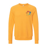 Bella + Canvas Unisex Cotton/Polyester Fleece Raglan Crewneck Sweatshirt Embroidery - Mato & Hash