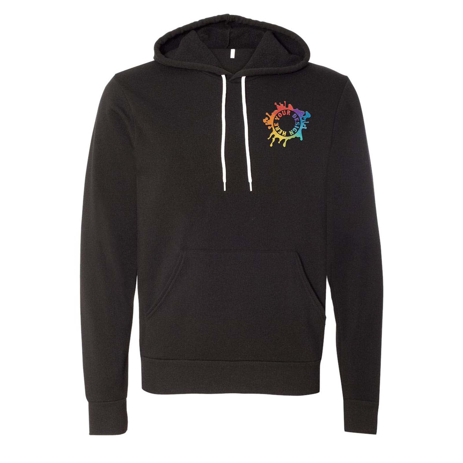 Bella + Canvas Unisex Sponge Fleece Pullover Hoodie Embroidery - Mato & Hash