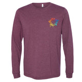 Bella + Canvas Unisex Triblend Long Sleeve T-Shirt Embroidery - Mato & Hash