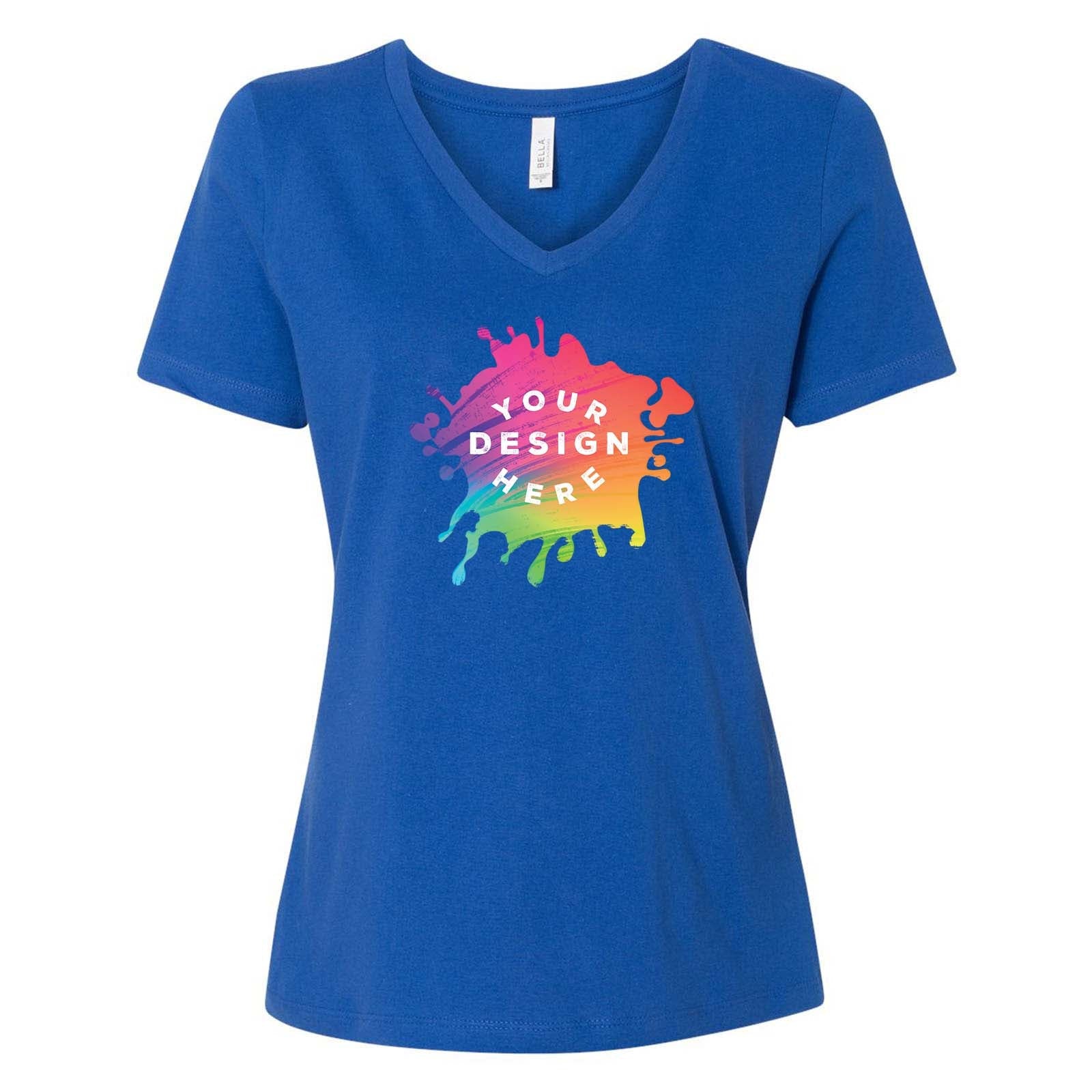 Bella + Canvas Women's 100% Cotton Jersey V-Neck T-Shirt - Mato & Hash