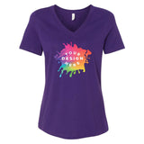 Bella + Canvas Women's 100% Cotton Jersey V-Neck T-Shirt - Mato & Hash