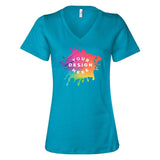 Bella + Canvas Women's 100% Cotton Jersey V-Neck T-Shirt - Mato & Hash