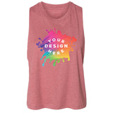 Bella + Canvas Women's Cotton/Polyester Blend Racerback Cropped Tank Top - Mato & Hash