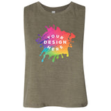 Bella + Canvas Women's Cotton/Polyester Blend Racerback Cropped Tank Top - Mato & Hash
