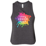 Bella + Canvas Women's Cotton/Polyester Blend Racerback Cropped Tank Top - Mato & Hash