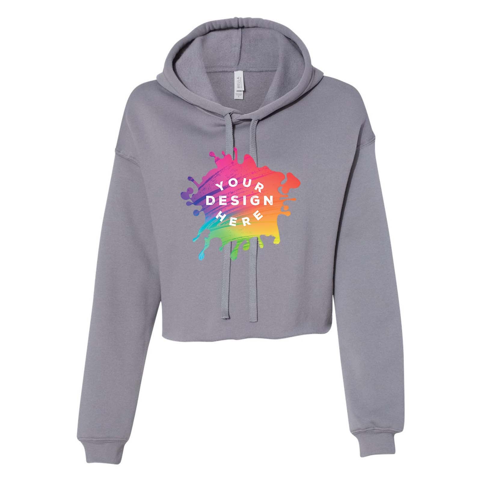 Bella + Canvas Women's Sponge Fleece Cropped Fleece Hoodie - Mato & Hash