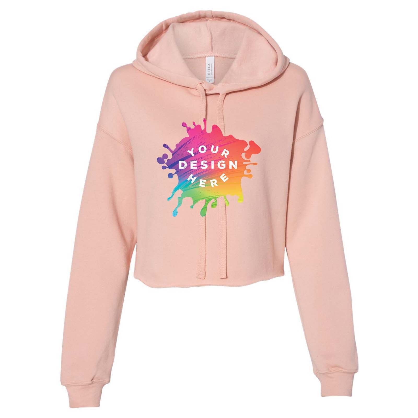 Bella + Canvas Women's Sponge Fleece Cropped Fleece Hoodie - Mato & Hash