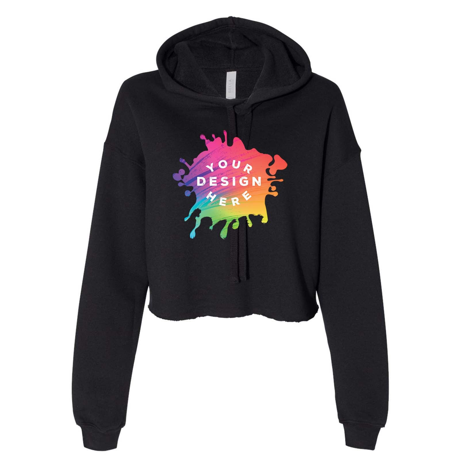 Bella + Canvas Women's Sponge Fleece Cropped Fleece Hoodie - Mato & Hash