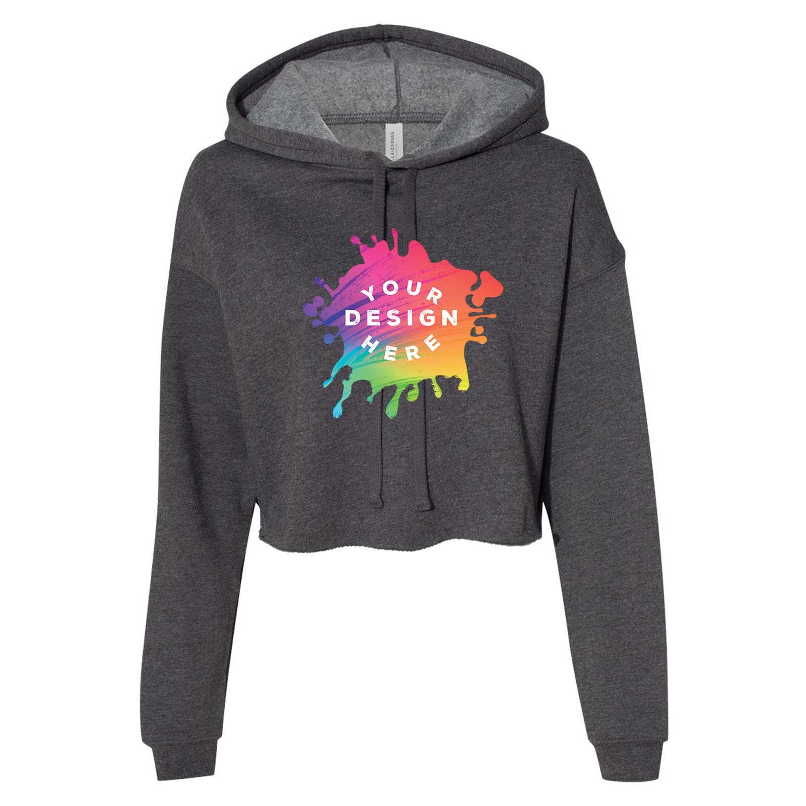 Bella + Canvas Women's Sponge Fleece Cropped Fleece Hoodie - Mato & Hash