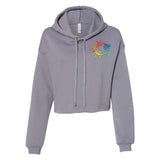 Bella + Canvas Women's Sponge Fleece Cropped Fleece Hoodie Embroidery - Mato & Hash