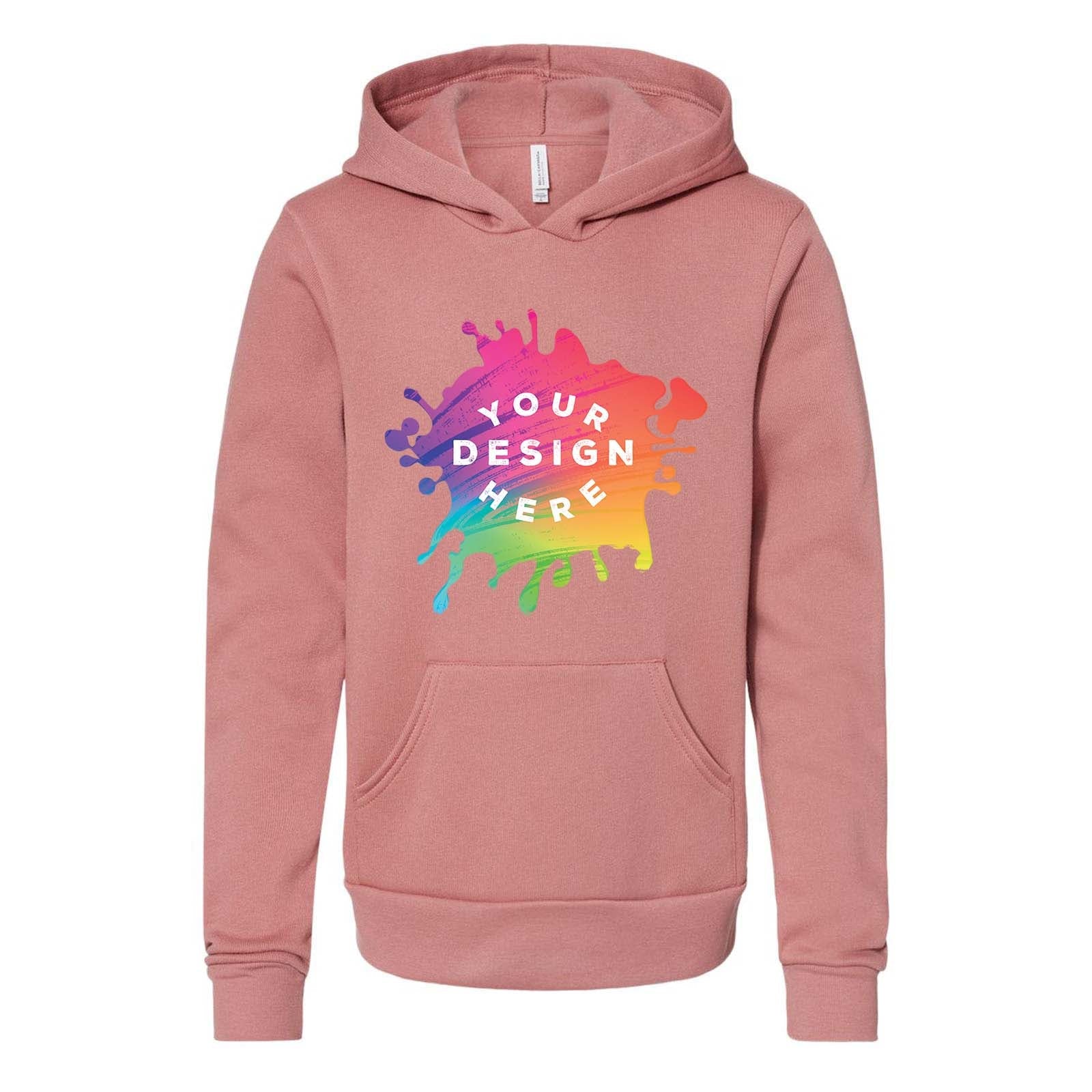 Bella + Canvas Youth Cotton/Polyester Fleece Hooded Sweatshirt - Mato & Hash