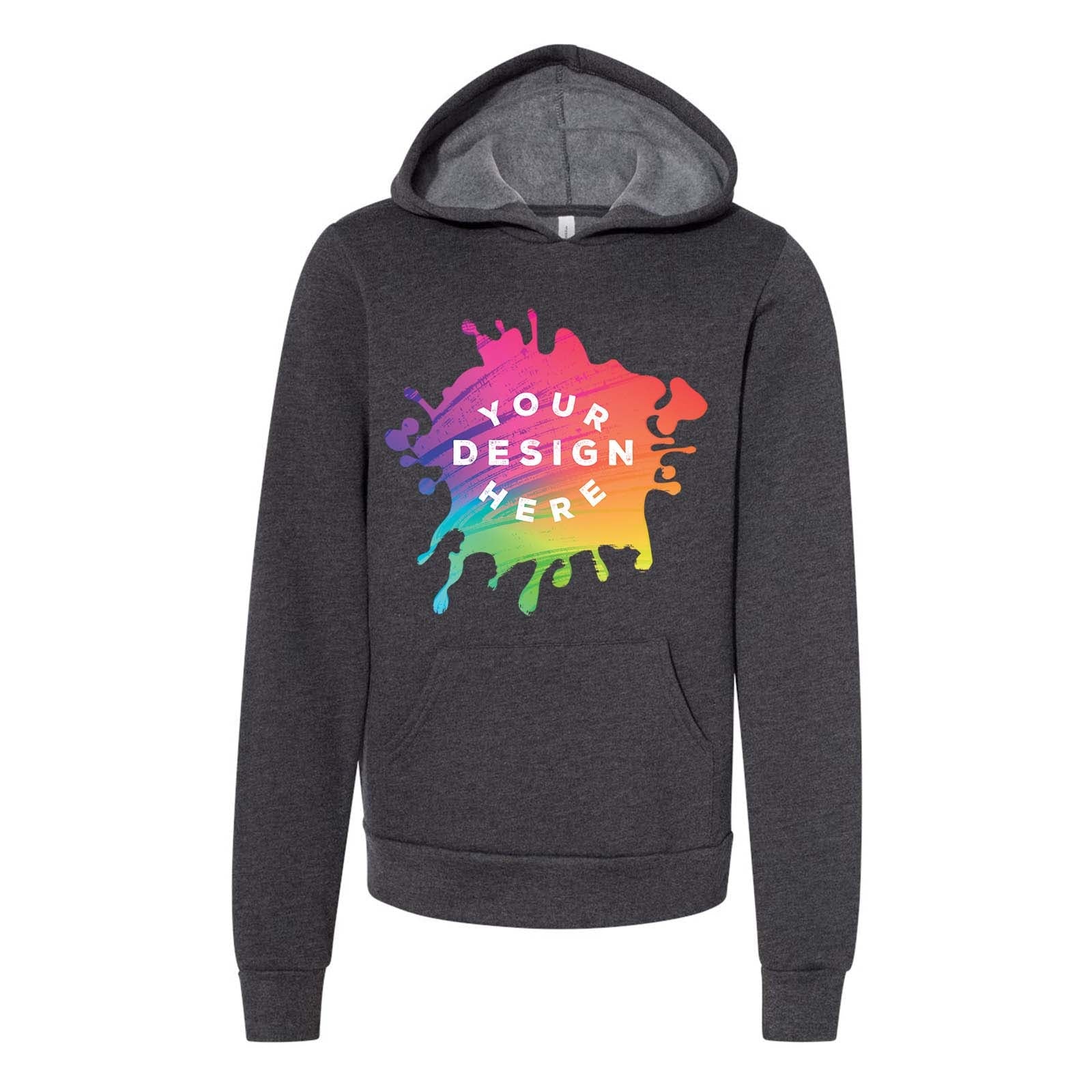 Bella + Canvas Youth Cotton/Polyester Fleece Hooded Sweatshirt - Mato & Hash