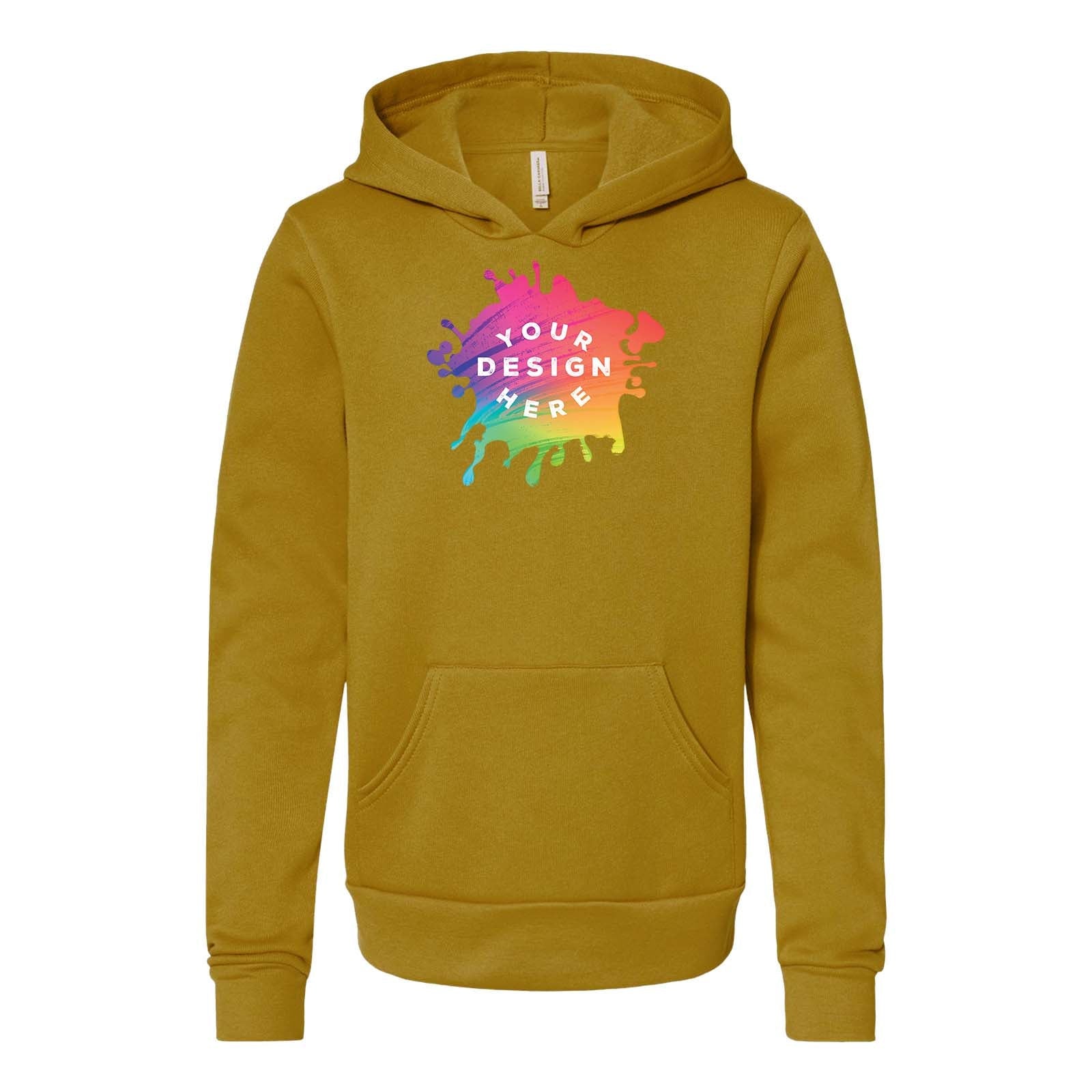 Bella + Canvas Youth Cotton/Polyester Fleece Hooded Sweatshirt - Mato & Hash
