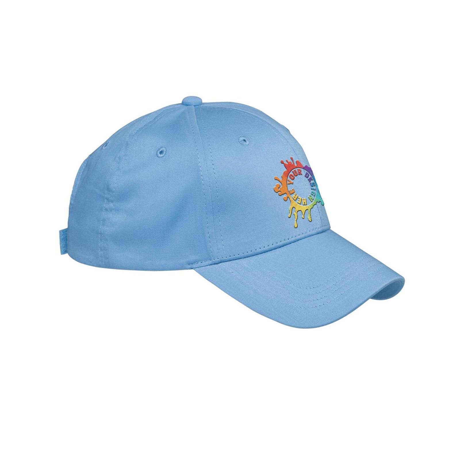 Big Accessories Cotton 6-Panel Structured Twill Cap Embroidery - Mato & Hash