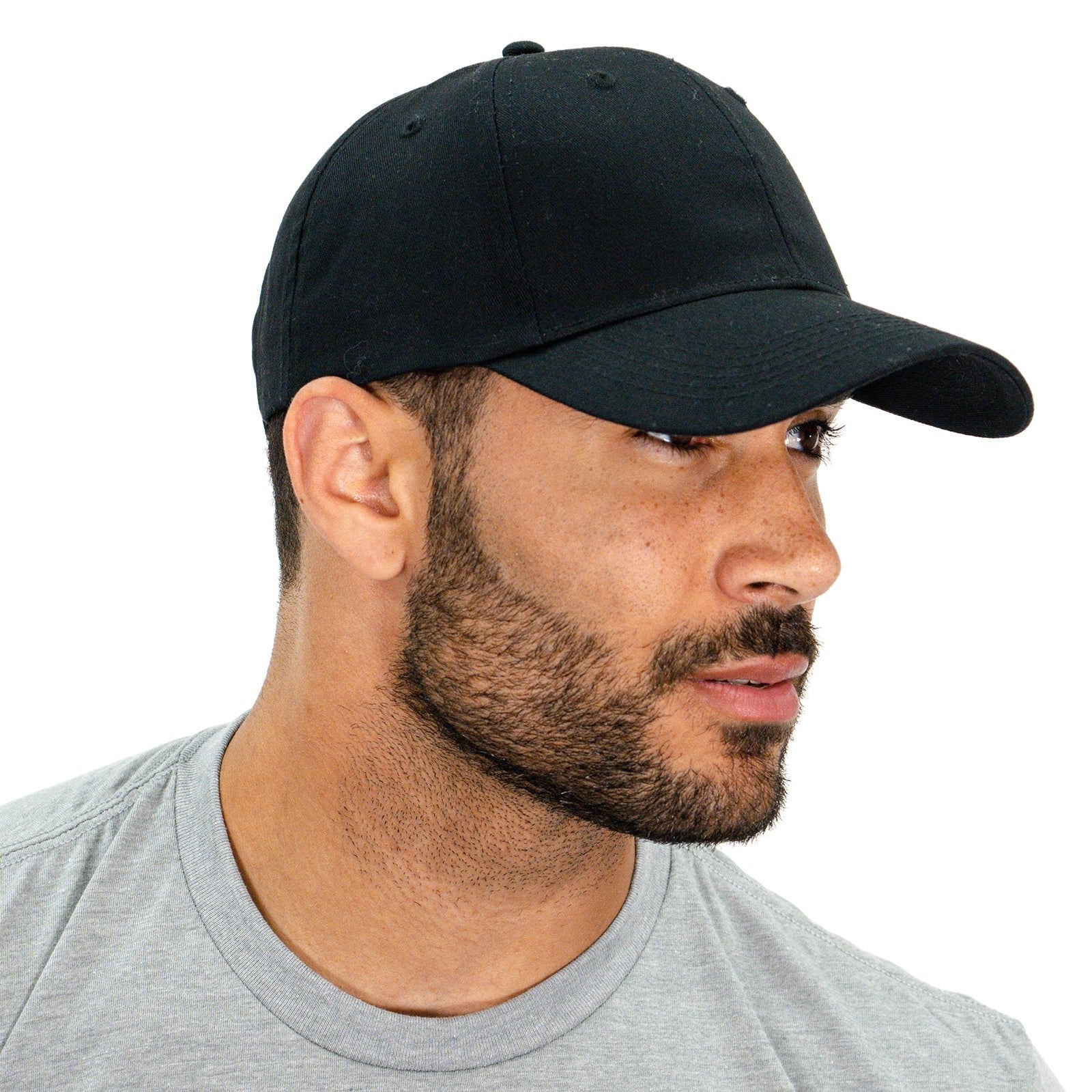 Big Accessories Cotton 6-Panel Structured Twill Cap Embroidery - Mato & Hash