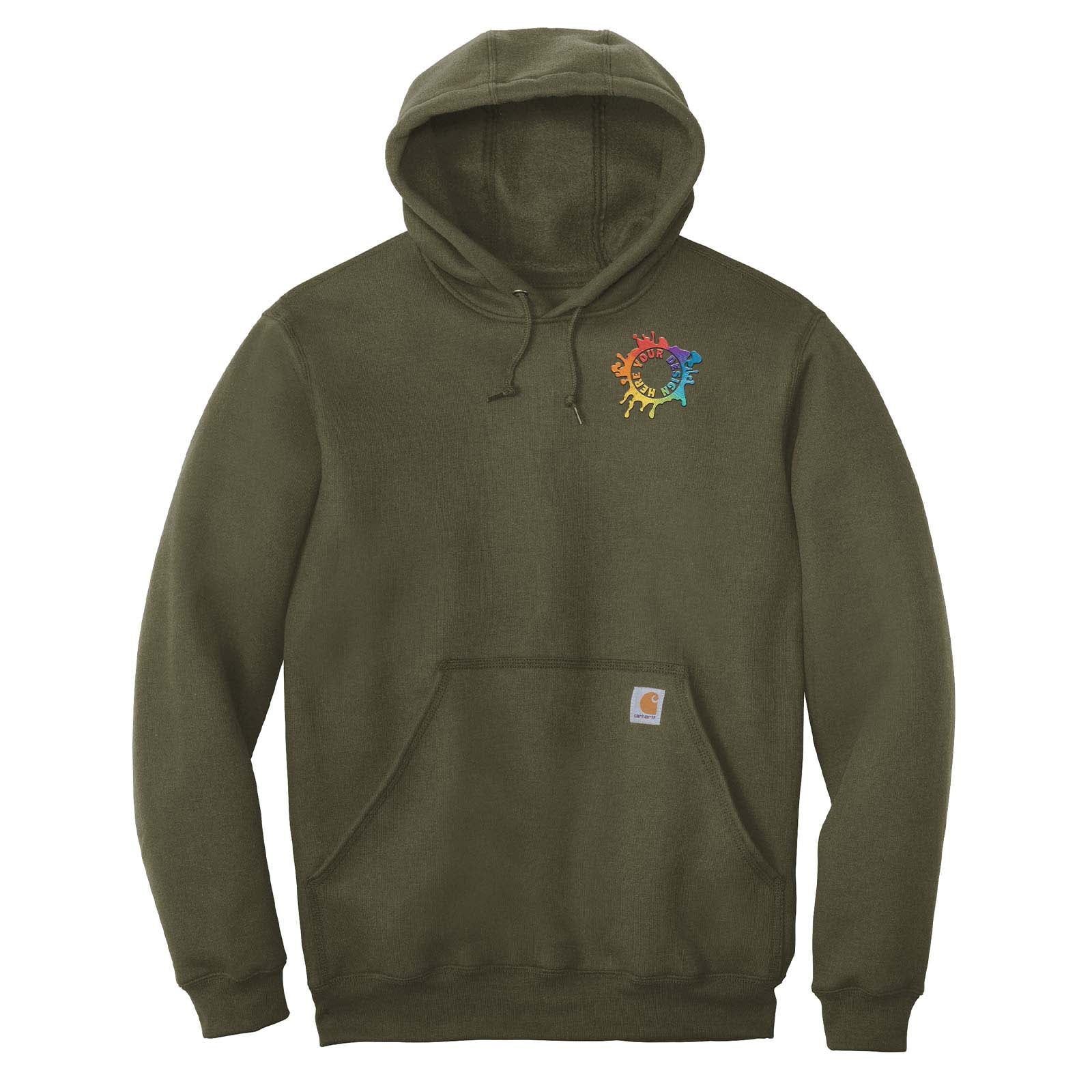 Carhartt Men's Cotton/Polyester Midweight Hooded Sweatshirt Embroidery - Mato & Hash