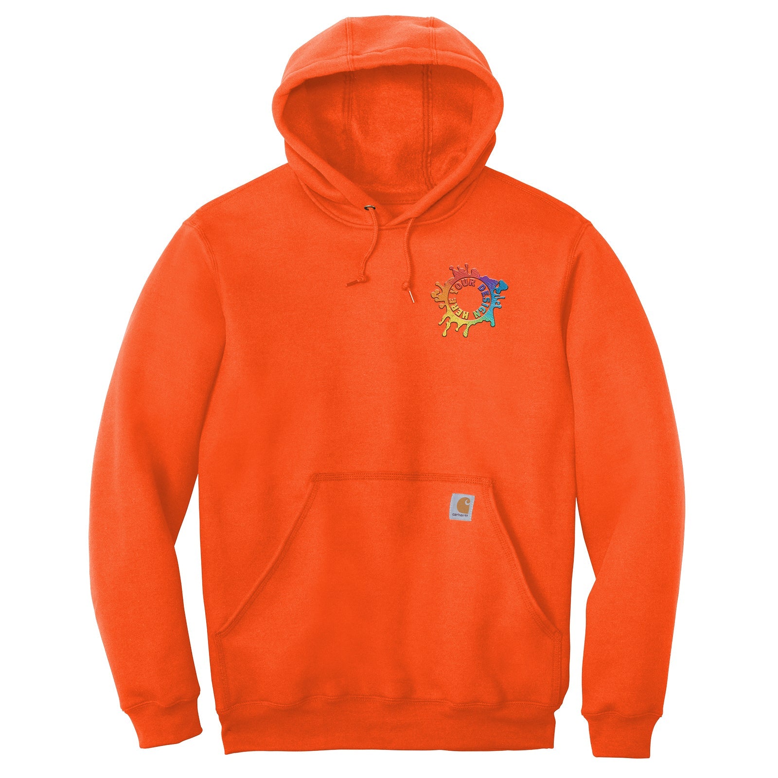 Carhartt Men's Cotton/Polyester Midweight Hooded Sweatshirt Embroidery - Mato & Hash
