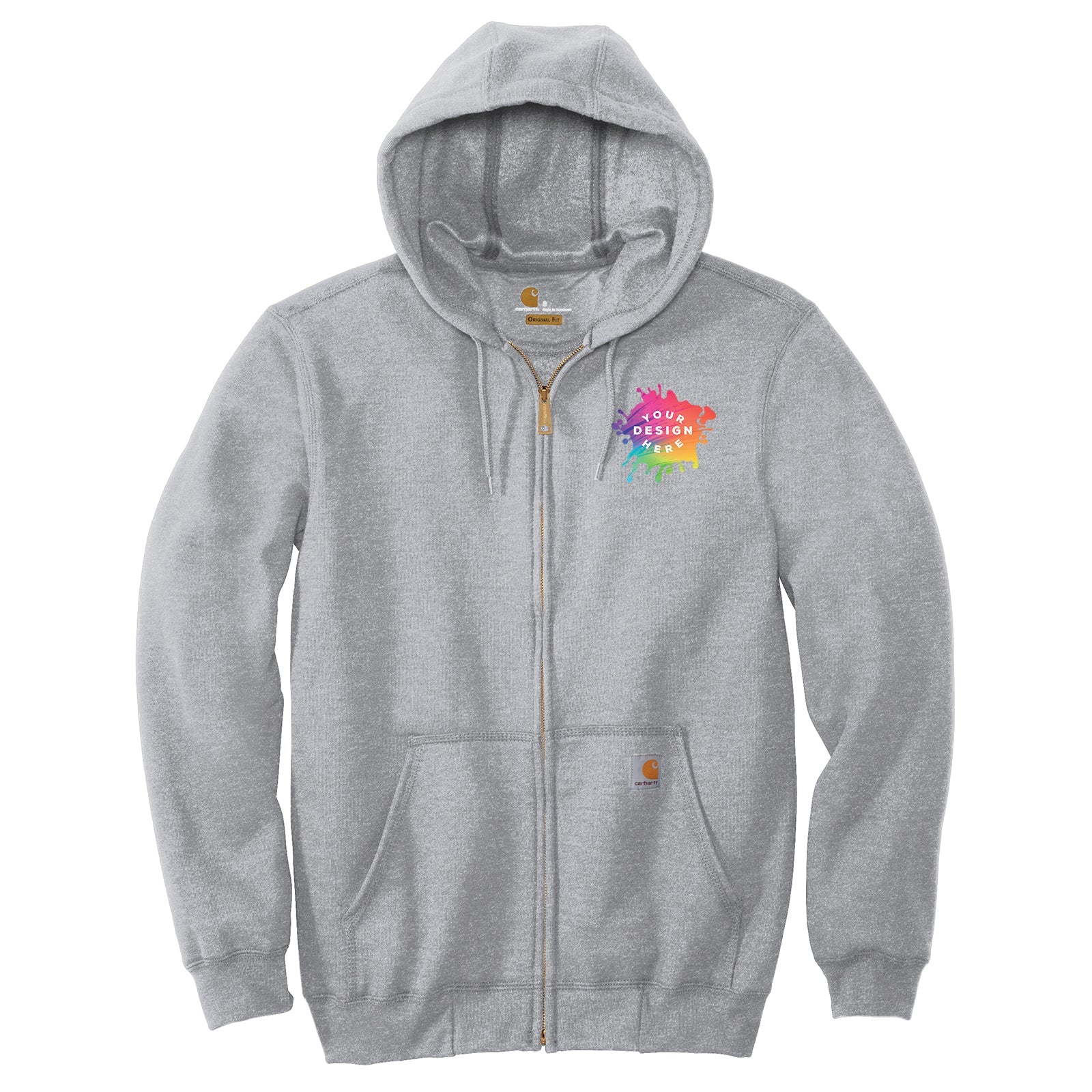 Carhartt Men's Cotton/Polyester Midweight Hooded Zip-Front Sweatshirt - Mato & Hash