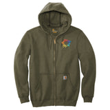 Carhartt Men's Cotton/Polyester Midweight Hooded Zip-Front Sweatshirt Embroidery - Mato & Hash