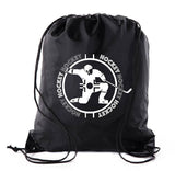 Celly in Faceoff Circle Polyester Hockey Drawstring Bag