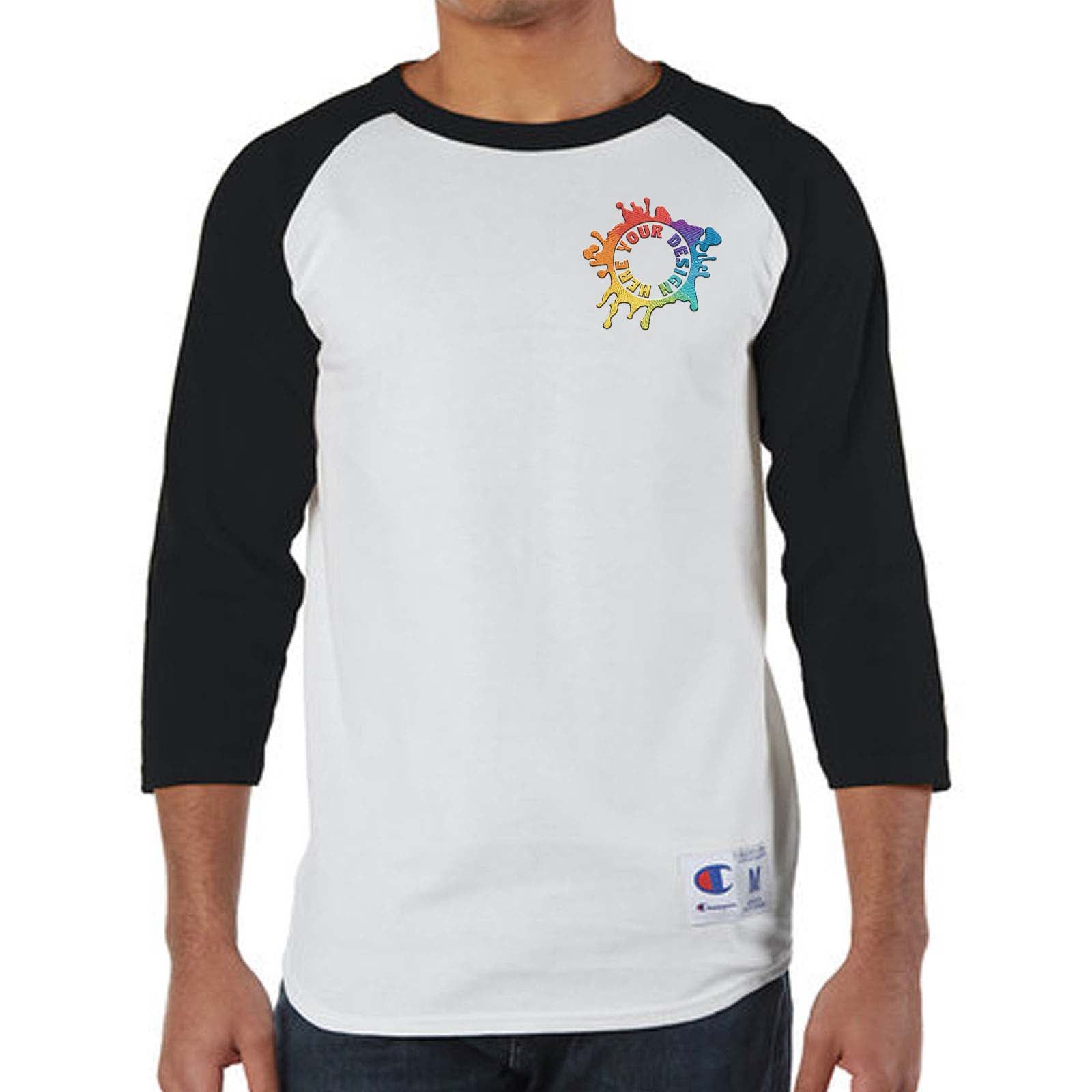 Champion Adult Raglan T-Shirt Embroidery - Mato & Hash
