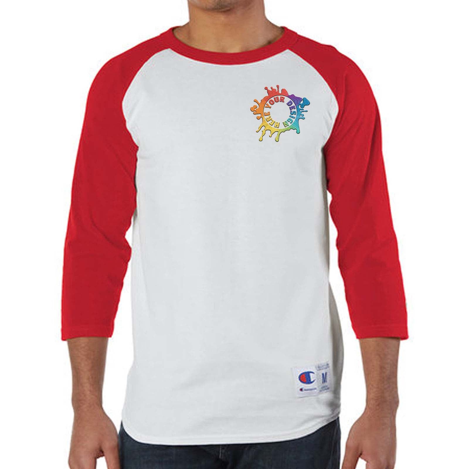 Champion Adult Raglan T-Shirt Embroidery - Mato & Hash