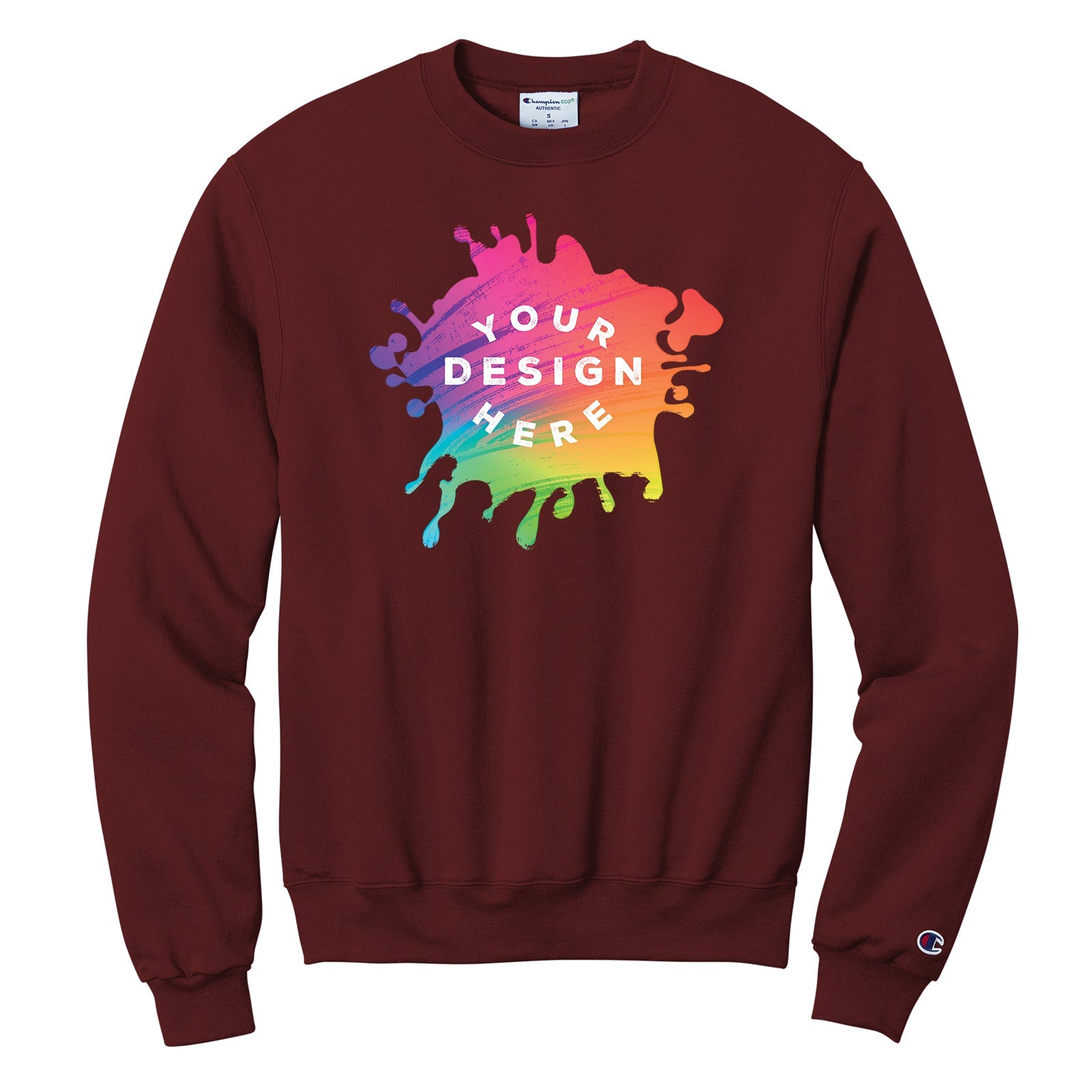 Champion Powerblend Cotton/Polyester Men's Crewneck Sweatshirt - Mato & Hash