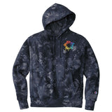 Champion ® Reverse Weave ® Scrunch-Dye Tie-Dye Hooded Sweatshirt Embroidery - Mato & Hash