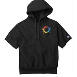 Champion ® Reverse Weave ® Short Sleeve Hooded Sweatshirt Embroidery
