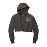 Champion ® Women’s Reverse Weave ® Cropped Cut-Off Hooded Sweatshirt Embroidery - Mato & Hash