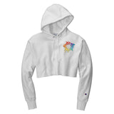 Champion ® Women’s Reverse Weave ® Cropped Cut-Off Hooded Sweatshirt Embroidery - Mato & Hash