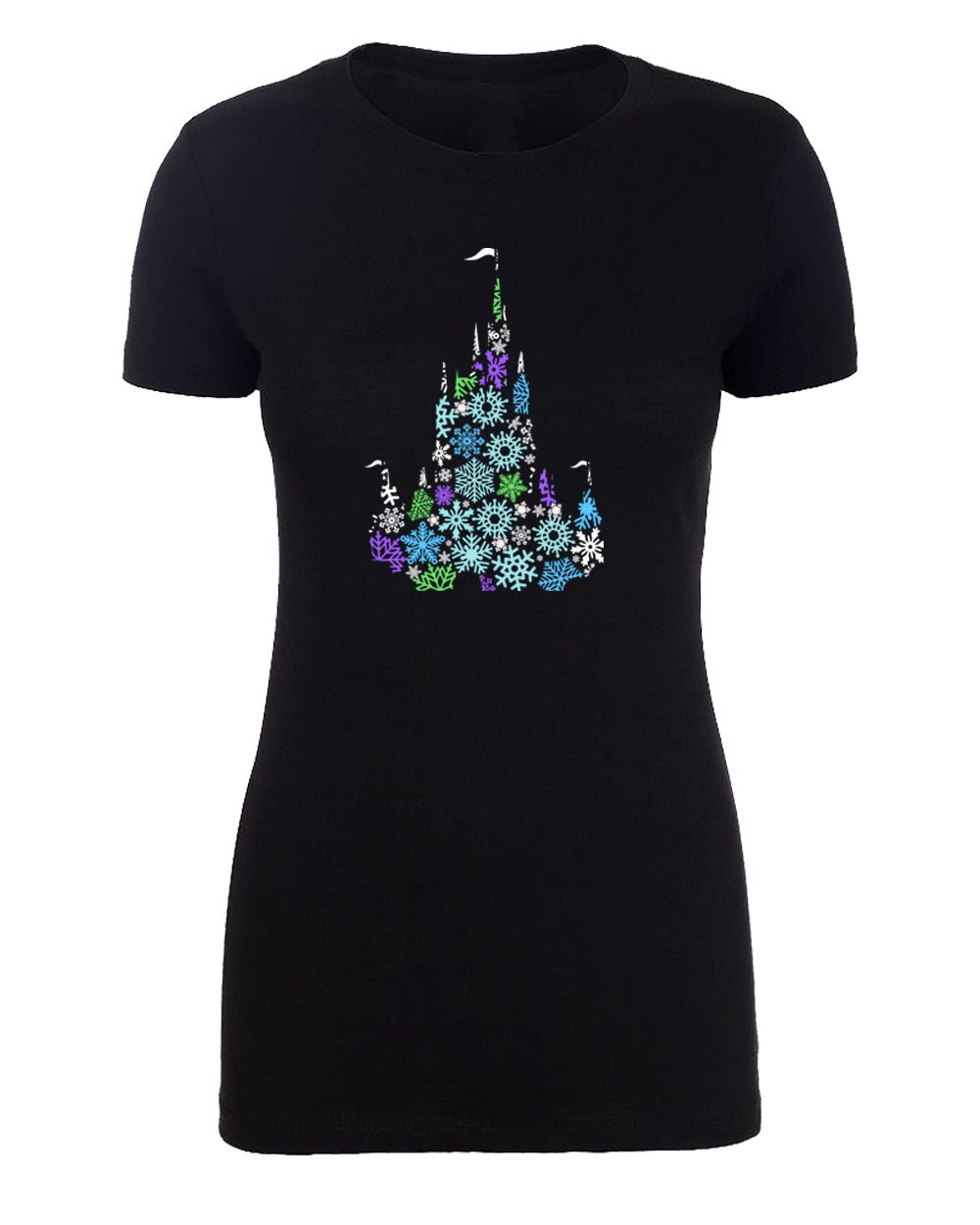 Christmas Snowflake Castle Womens T Shirts - Mato & Hash