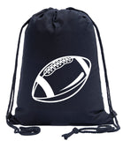 Classic Football Cotton Drawstring Bag